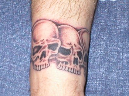 Skull Wrist Tattoo Design